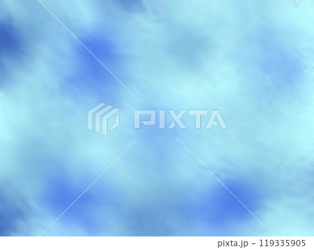 水彩で描いた青色の滲み背景 119335905