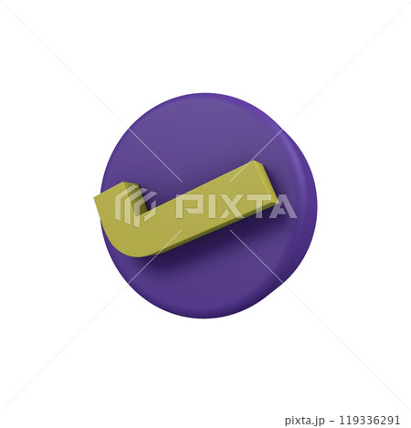 Realistic check mark icon and symbol design 119336291