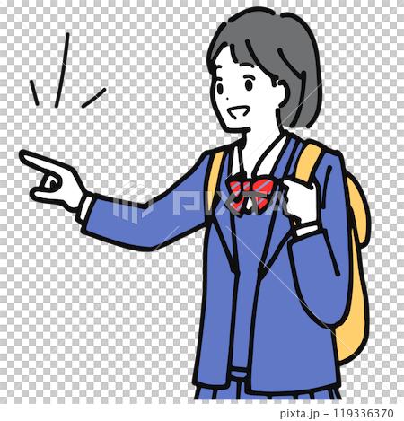 女学生5・手書きイラスト｜コミック、アニメグッズ