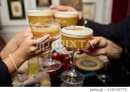 Cheers to Celebration Enjoying Elegant Cocktails That Make Every Toast Special and Memorable 119336779