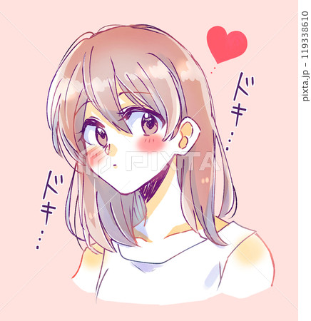 ドキドキする女性 ドキドキする女性 119338610