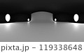 VR 360 studio panorama with reflections. Animation 3D hdri 119338648