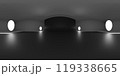 VR 360 studio panorama with reflections. Animation 3D hdri 119338665