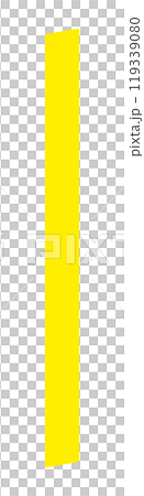 像黃色標記線一樣的垂直矩形 - 簡單的對角線切割帶狀框架或裝飾材料 119339080