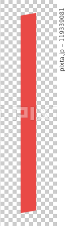 像紅色標記線一樣的垂直矩形 - 簡單的對角線切割帶狀框架或裝飾材料 119339081