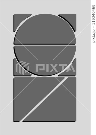 Template collage of four frames, images, photos 119340469
