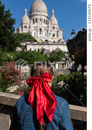 The Basilica of Sacre Coeur de Montmartre, Paris, France 119340678