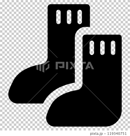 くつ下のアイコンイラスト くつ下のアイコンイラスト 119340751