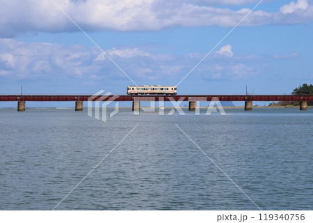 京都丹後鉄道 　由良川橋梁（土木学会選奨土木遺産）【宮津市】 119340756