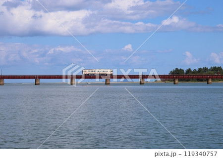京都丹後鉄道 　由良川橋梁（土木学会選奨土木遺産）【宮津市】 119340757