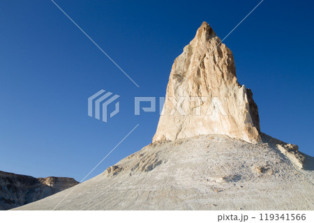 Stunning rock pinnacles in Bozzhira valley view, Kazakhstan 119341566