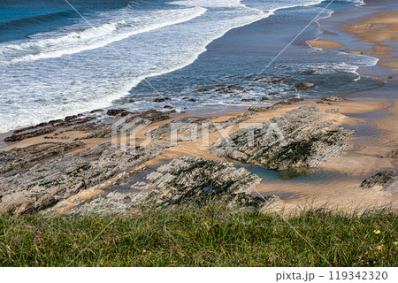 The beautiful Concha beach in Sao Pedro de Moel, Portugal 119342320