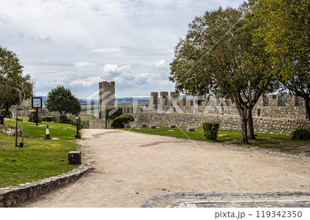 The castle of the village of Montemor-o-Velho in Portugal is the main fortress of the Baixo Mondego in medieval times The castle of the village of Montemor-o-Velho in Portugal is the main fortress of the Baixo Mondego in medieval times 119342350