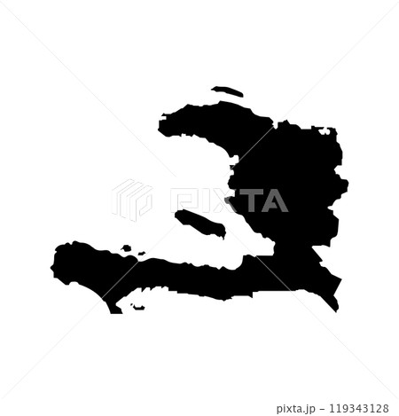 Haiti Map Illustration Icon 119343128