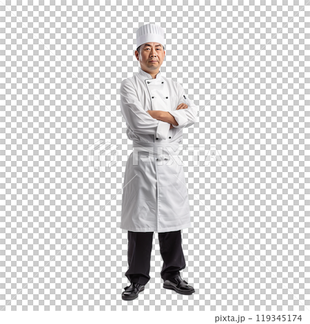 Fulllength portrait of a determined chef with...のイラスト素材 [119345174] - PIXTA