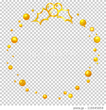 金色のリース 119345859
