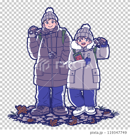 父母與孩子觀鳥插畫集 父母與孩子觀鳥插畫集 119347749