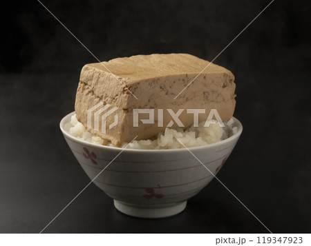 とうめし 煮込んだ豆腐を乗せたご飯 とうめし 煮込んだ豆腐を乗せたご飯 119347923