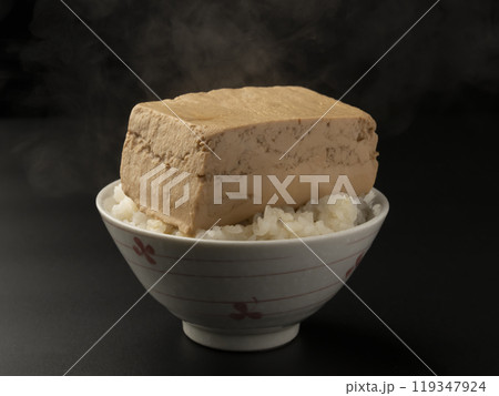 とうめし 煮込んだ豆腐を乗せたご飯 とうめし 煮込んだ豆腐を乗せたご飯 119347924
