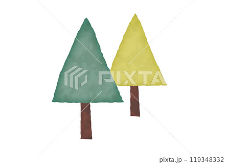 水彩風の木のイラスト 119348332