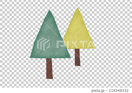 水彩風の木のイラスト 119348332