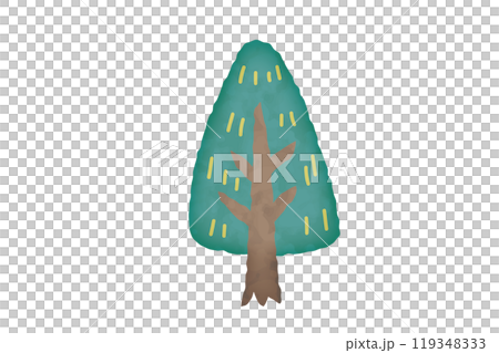 水彩風の木のイラスト 水彩風の木のイラスト 119348333