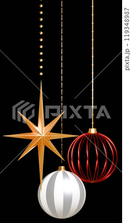 3D素材_クリスマスオーナメント 119348987