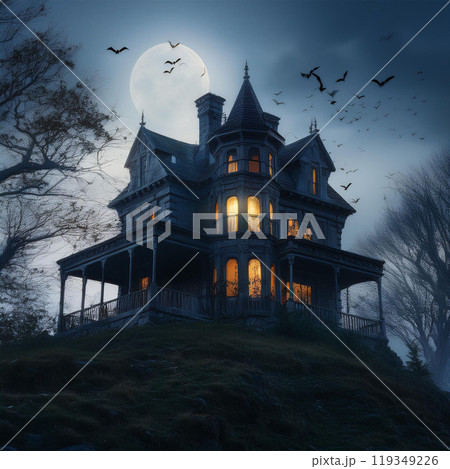 Haunted house, horror experience, spooky atmosphere, ghost appearance, ghost sounds, screams, dark room, old house, Halloween decorations, spider webs, skeletons, bats, horror movie, jump scare, maze, Haunted house, horror experience, spooky atmosphere, ghost appearance, ghost sounds, screams, dark room, old house, Halloween decorations, spider webs, skeletons, bats, horror movie, jump scare, maze, 119349226