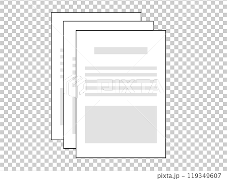 資料（書類）のアイコン 119349607