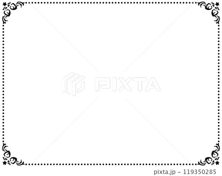 星のアンティークフレーム〜ブラック〜 119350285