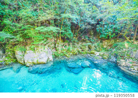 【長野県】阿寺渓谷 阿寺ブルーの熊ヶ淵 【長野県】阿寺渓谷 阿寺ブルーの熊ヶ淵 119350558