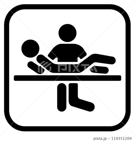 介護用ベッド付きトイレの標識 119351209