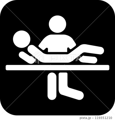 介護用ベッド付きトイレの標識 介護用ベッド付きトイレの標識 119351210