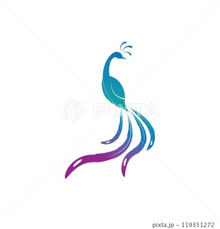 Peacock logo design vector template Peacock logo design vector template 119351272