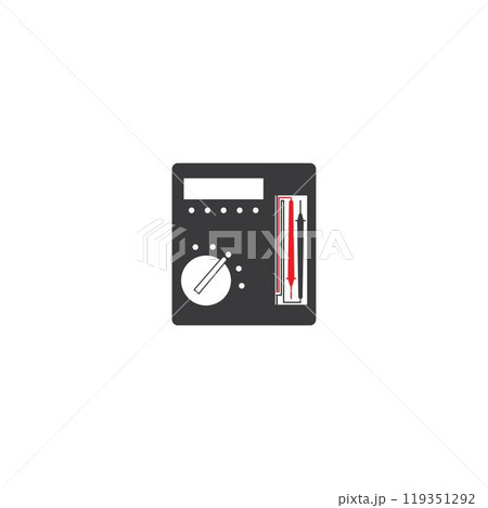 Digital multimeter logo vector template Digital multimeter logo vector template 119351292