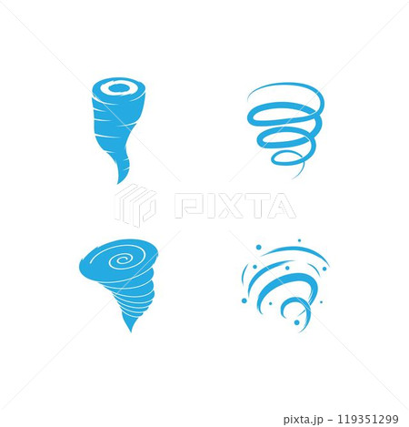 Tornado logo symbol vector illustration 119351299
