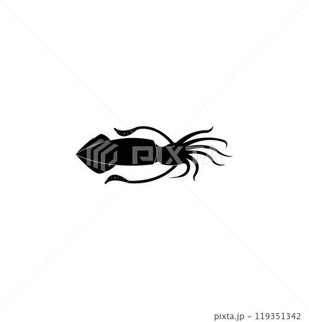 Squid logo vector template Squid logo vector template 119351342