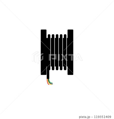 High Voltage Cable Logo Vector Template illustration design High Voltage Cable Logo Vector Template illustration design 119351409