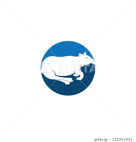 Tapir logo vector template illustration 119351421