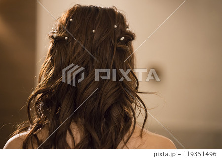 パールを使ったヘアメイクイメージ ウェディングイメージ パールを使ったヘアメイクイメージ ウェディングイメージ 119351496