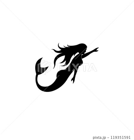 Mermaid logo icon design 119351591