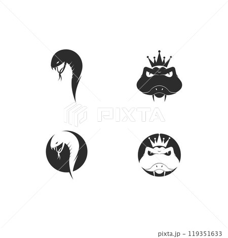 Snake logo vector template 119351633