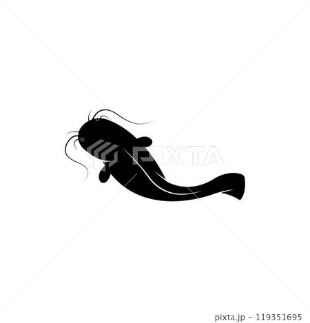 Catfish logo template vector icon 119351695