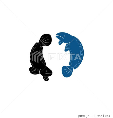 Fish Cork logo vector, Creative Fish Cork logo design concepts template 119351763