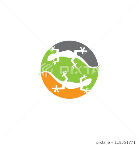 Lizard logo design vector template Lizard logo design vector template 119351771