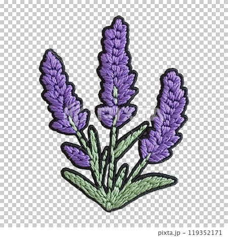 薰衣草刺繡補丁 119352171