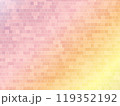 淡い色のレンガ柄背景素材 119352192