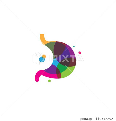 colorful stomach logo icon vector colorful stomach logo icon vector 119352292