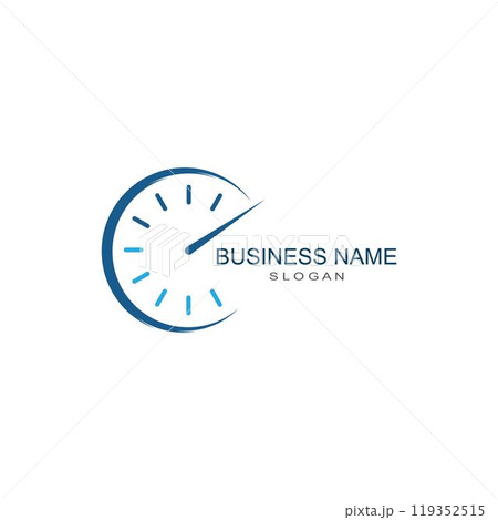 business clock logo template vector 119352515