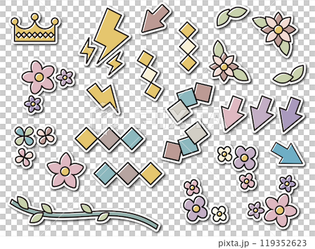 あしらいワンポイントセット1 119352623